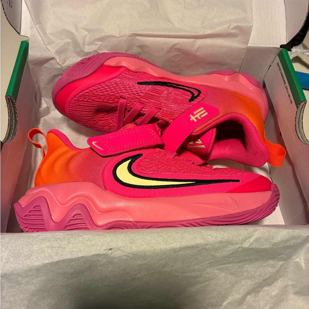 Nike Kids Pink and Orange Sneakers